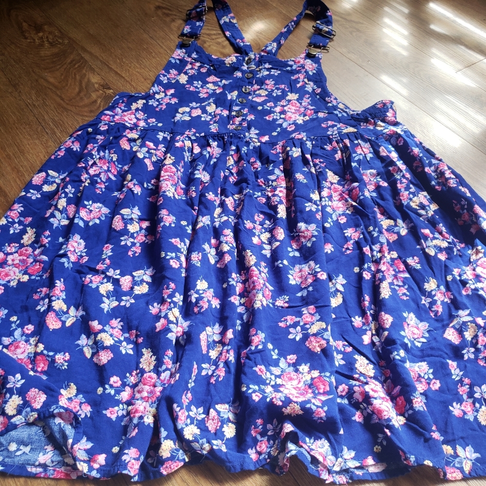 Floral overall dress